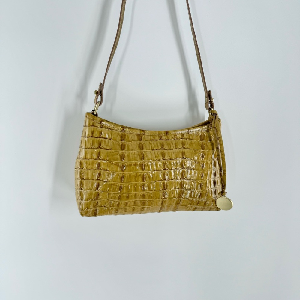 Brahmin Anytime Crocodile Embossed Mini Melbourne Shoulder Bag - Picture 3 of 9